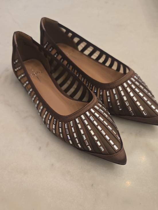 Paolo Shoes - NIB Linea Paolo Noelle L Pointed Toe Flats. Chocolate Brown. Size 8M